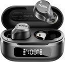 TOZO NC9 Hybrid Active Noise Cancelling Wireless Earbuds, 6 Mics ENC Clear Call, IPX8 Waterproof, i Ear Bluetooth 5.3 Hörlurar Stereo Bass Ear Buds 59H Playtime med LED Display 32 EQs via APP