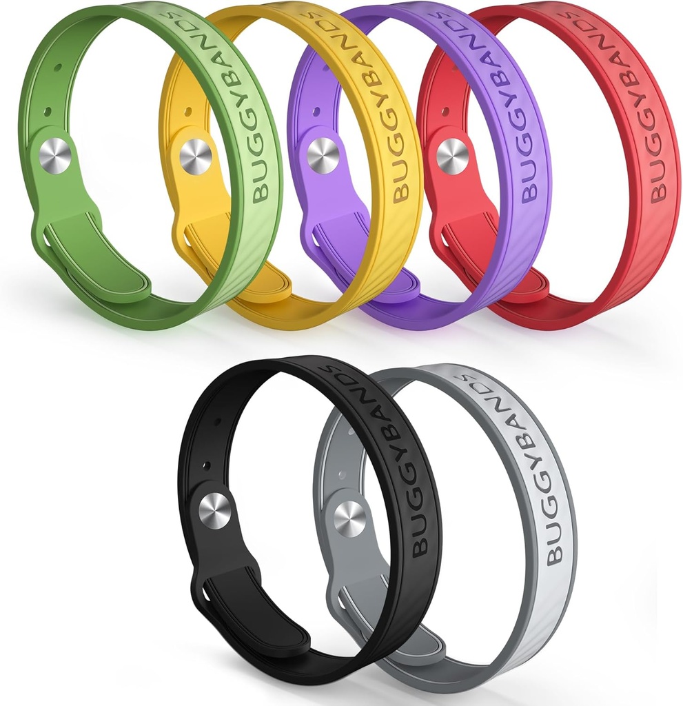 Mosquito Repellent Armband, 6 Pack Silicone Mosquito Repellent band med DEET Free, Natural & Waterproof Bug Wristbands för barn och vuxna, Outdoor Traveling Protection