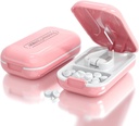 DUBSTAR Small Pill Cutter, Pill Cutter Splitter för små och små piller, Portable Pretty Pill Cutters för stora piller, Cuts Vitamins Tablets for Purse Pocket (Pill Cutter, Pink)
