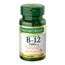 Naturens Bounty Vitamin B12 2500 mcg, Cellular Energy Support, för energimetabolism, hjärt- och nervsystemhälsa, 75 snabba upp tabletter
