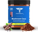 Mushroom Cacao Adaptogen Energy & Focus Drink Powder Supplement. Potent 8:1 Lions Mane, Cordyceps & 3 Cocoa/Cacao Extract Blend från Yale DRS. Alla naturliga kaffe Alt Nootropic & Nutrient Superfood