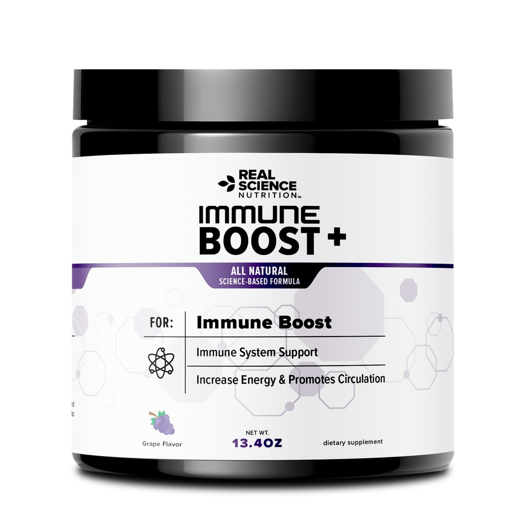 Immune Boost Plus | Natural Immunity Formula, Boost Immune System Health and Wellness, Mer kraftfull än Elderberry, Zink, Echinacea - i en snabbverkande pulver