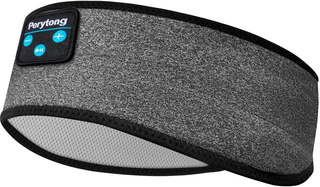 Perytong Bluetooth Sleep Headphones Headband - Soft Elastic Comfortable Headband, gåvor för män, kvinnor, tonåringar