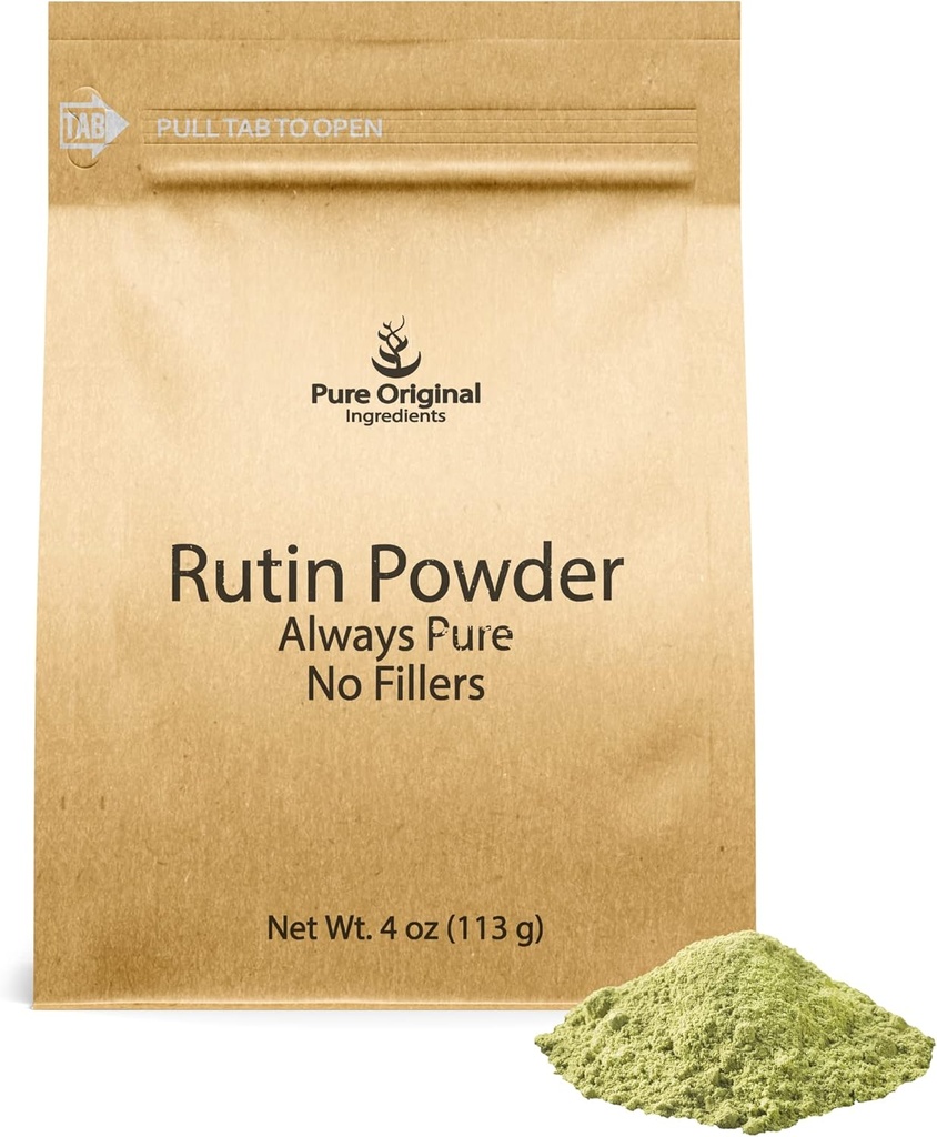 Rena originalingredienser Rutin Powder (4 oz), Alltid rena, inga tillsatser eller filter, Lab Verified
