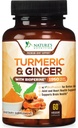 Gurkmeja Curcumin Supplement 1950mg - 95% Curcuminoids med organisk gurkmeja & Ginger, BioPerine Black Pepper för bästa absorption, Naturens Vegan Joint Support, Non-GMO, Bottled i USA - 60 kapslar