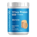 Fira vitaminer återuppbygga proteinpulver med probiotika och prebiotika - 20g Whey Isolate Protein, High Fiber, för Post Bariatric Surgery Patients - PB Cookie (15 portioner)