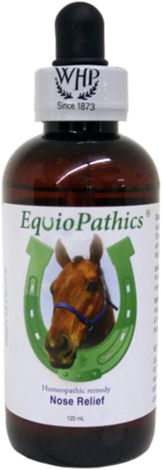 HomeoVet EquioPathics Nose Relief Drops, Natural Respiratory Medicine for Large Animals, 120 Milliliters