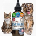 PetSilver Eye Drops for Dogs and Cats - Natural Dog Eye Wash - Relief for Inflammation & Irritation - Pet Eye Cleaner och Tear Stain Remover - Patented Silver Formel - Tillverkad i USA - 4 fl oz