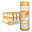 MITRA-9 Botaniska drycker - Orange Dreamsicle Sparkling Kava Drink med Kava Root Extract - Mood Enhancer - Plant Based - Främjar Natural Calm & Clarity (12 Fl. Oz) (24)