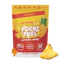 FocusFuel Energy Chews - Pineapple Flavor (15 portioner) - 100mg Koffein + Alpha GPC + L-Theanin + B12, Magnesium - Tropisk energiökning - No Crash eller Jitters