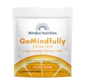 GoMindfully Orange Super Calm Magnesium Powder Drink Mix för Hydration, Återhämtning, immunitet och energi med spårmineraler, väsentliga vitaminer, L-Theanin och B Vitamin Complex