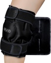 REVIX Ice Wrap för Knee Discomfort, Återanvändbar Knee Ice Pack Wrap med Cold Compress Therapy för Muscle Ache, främjar Post-Workout Recovery, Soft Plush Lining, Black
