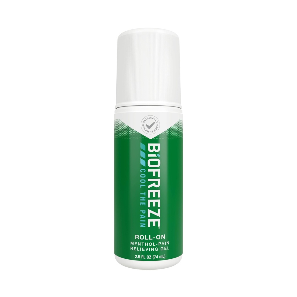 Biofreeze Roll on Pain Relief, Knee & Lower Back Relief, Arthritis Pain Reliever, Sore Muscle Relief, Neck Pain Relief, Cooling Joint Pain, FSA Eligible, Menthol Gel 2.5 Fl Oz