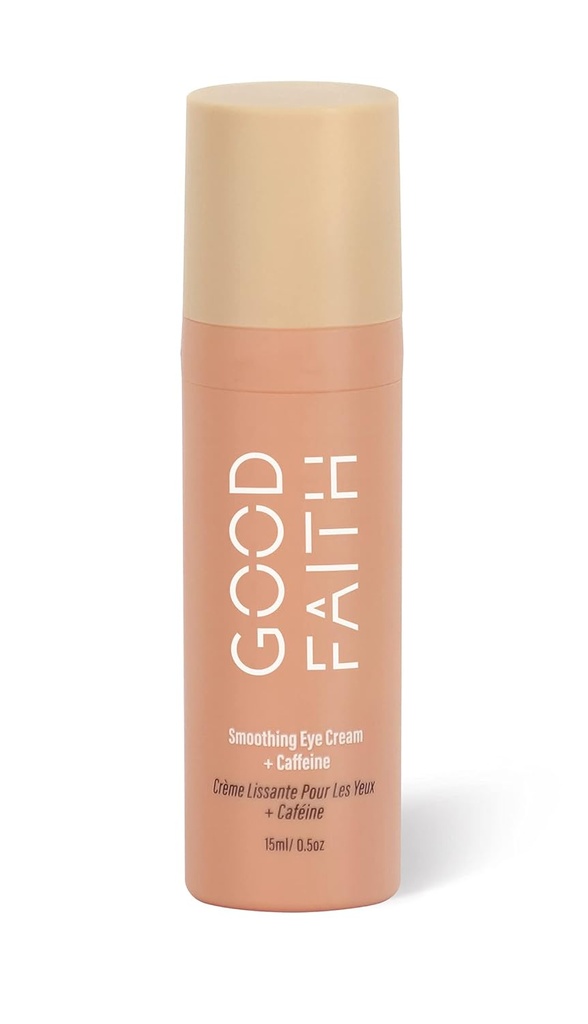 Smoothing Eye Cream with Caffeine - 0.5 fl. oz - Helps Hydrate & Brighten Dark Circles - Reduces Fine Lines - Vegan - Cruelty Free