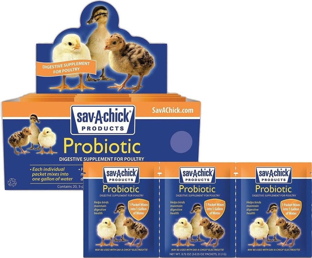 Sav-A-Chick Probiotic 3 paket .17oz
