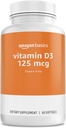 Grundläggande - Vitamin D3, 125 mcg, 60 Softgels (1 per portion), Gluten Free