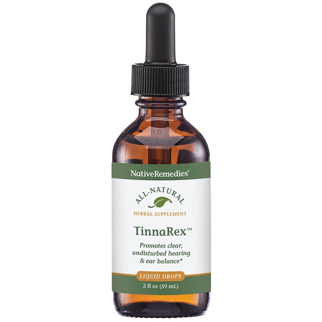 Native Remedies TinnaRex - Alla naturliga växtbaserade tillskott främjar tydlig och ostörd hörsel - stöder öronstrukturer, ljudledning och förmedling - 59 ml