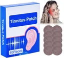 Tinnitus Relief för Ringing Ears,120PCS Tinnitus Patches,Relieves Hearing Loss 3BOX