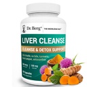 Dr Berg Liver Cleanse Detox Capsules w/Unique Blend of Milk Thistle, Ox Bile & Folate - Lever Supplement Inkluderar gurkmeja, Black Pepper & Choline - 60 kapslar