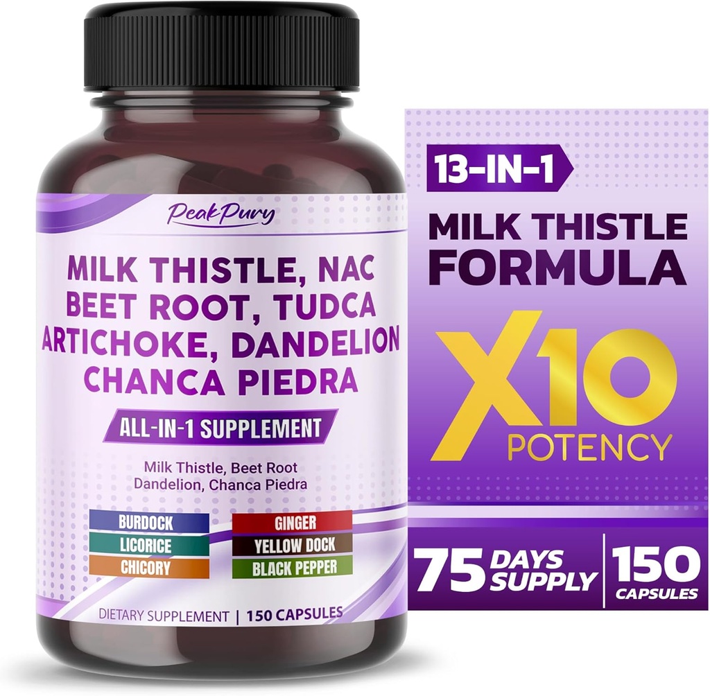 Milk Thistle NAC Beet Root Artichoke Dandelion - Tillverkad i USA