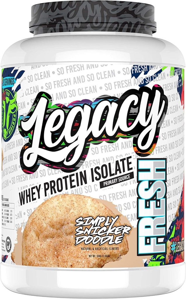 Färsk Whey Protein Snickerdoodle 2lb | 26g Pasture Fed Premium Whey Protein | Högt protein + Aminosyror.