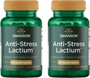 Swanson Women's Anti-Stress Formula (Lactium) - Hjälper motstress, främjar avkoppling och sömnstöd - (60 kapslar, 167mg) 1 Pack (2 Pack)