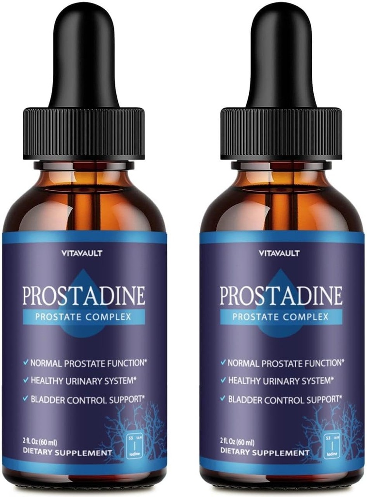 Prostadine, Potent Prostate Support Liquid Drops, högt rankad Prostadine för Total Prostate Wellness, Easy-to-Use Dropper Form (2 Pack)