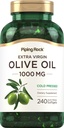 Piping Rock Olive Oil Softgel kapslar | 1000mg | 240 piller | Organisk extra jungfru Cold Pressed Supplement | Glutenfri, icke-GMO