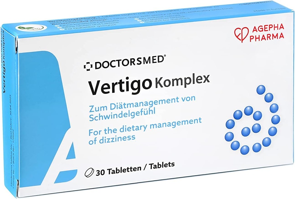 Vertigo Komplex | Vertigo och Anti Dizziness tabletter med Ginkgo Biloba | Naturmedicin för Vertigo Sea Sickness Motion och Car Sickness Morning Sickness | Nausea Relief tabletter för vuxna och barn