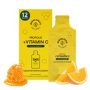Propolis Liposomal Vitamin C av Beekeepers Naturals, 1000mg Vitamin C, Propolis & Organic Honey, Supercharged Immune Support & Ökad Bioavailibity för Max Absorption, 12 Ct