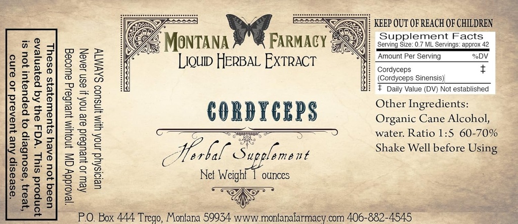 Cordyceps naturliga extrakt tinktur