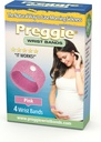 Preggie Anti-Nausea Wristbands - Morning Sickness Relief - Clinically Tested Nausea Relief Aid - Graviditet Nausea Relief - Akupressur Wristband - Side Effect Free - 2 Pairs, Set av 4 band - Rosa