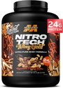 MuscleTech Whey Protein Powder (Chocolate Peanut Butter, 5LB) - Nitro-Tech Whey Protein Isolate Smoothie Mix för Lean Muscle & Fast Recovery - 24g Whey Gold Protein för kvinnor och män - Gluten-Free