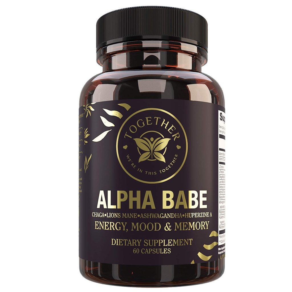 Var i detta tillsammans Alpha Babe | Nootropic Supplement | Memory Mood Energy | Nootropics Lions Mane Chaga Ashwagandha