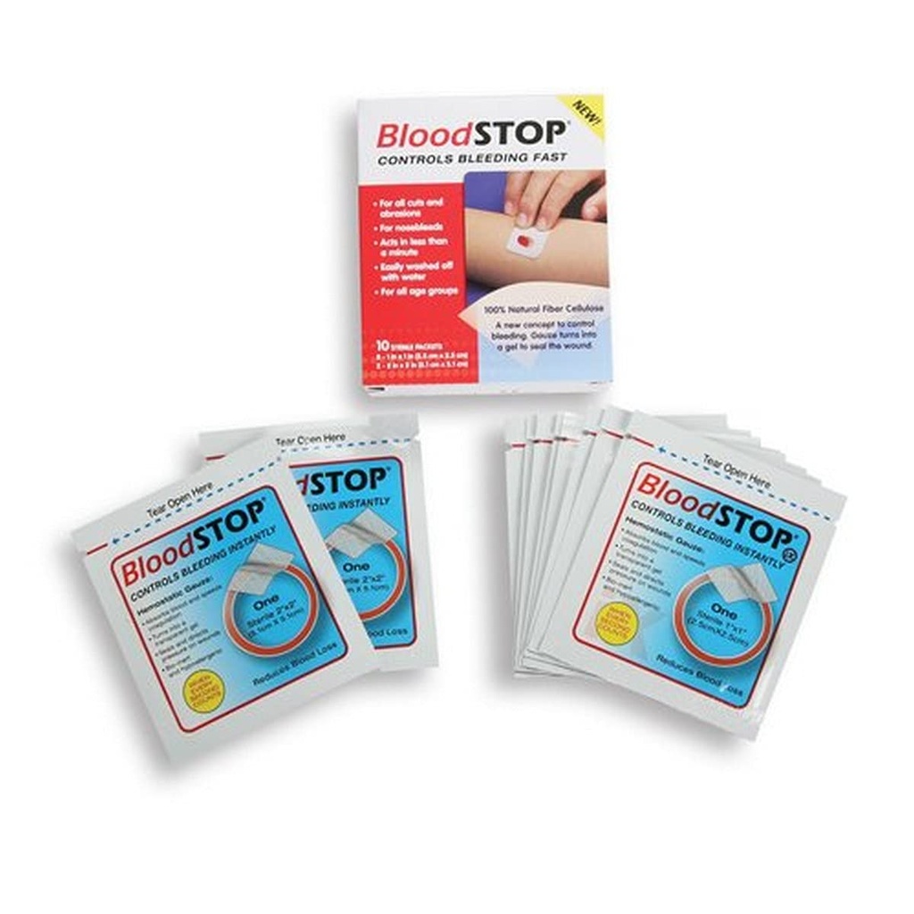 Cramer BloodStop slutar blöda från mindre Lacerations, första hjälpen för atletisk träningsrum, cellulosainnehåll slutar blöda för snabbare läkning av öppna sår, 10 Piece Combo Pack