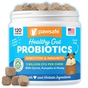 Dog Probiotics, Honey Chicken Flavor, 120 Mjuka Chews för Digestive & Gut Health, Immune Support Supplement, Gas Relief, Anti-Diarrhea, Hjälper med allergier, upprörda magar, Yeast och Itchy Skin