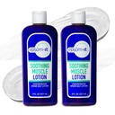 EPSOM-IT Soothing Muscle Lotion - Epsom Salt Magnesium Sulfate Cream Arnica för muskelstyvhet, Topical Magnesium Lotion, vilket ger komfort för ben, knä och fötter, 8,0 oz., 2-Pack