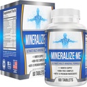 Multi-Mineral Supplement (15-i-1) Iron Free Formula | Multimineraler med hög styrka | Essential Trace Minerals | Multiminerala tillägg | 60 tabletter