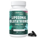 8-i-1 Liposomal Glutathione 2400 MG, High Absorption Antioxidant Formel - med Hyaluronic Acid, Alpha-Lipoic Acid, Resveratrol - Hud, Liver Detox & Immune System, 60 Softgels