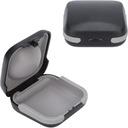 Skyddsfall för resehörhjälpmedel Hard Small Splashproof 2.16 "*2.04"*0.39 "Cushioned Interior för 2 hörapparater, ITE, RIC, CIC (Black)
