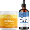 Vimergy Micro C Immune Power (250 g) och Restful You * Liquid Melatonin (115 ml) - Bundle