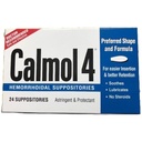 Calmol 4 Hemorrhoidal Suppositories med lugnande naturliga ingredienser, 24 greve