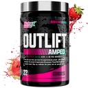 OUTLIFT Amped Max Dosed HIGH STIM Pre Workout Powder 6G Citrulline, 3.2G Beta Alanine, Alpha GPC, CognatiQ, Extreme Energy, Massive Pumps, Electrolytes (Strawberry Watermelon, 22 portioner)