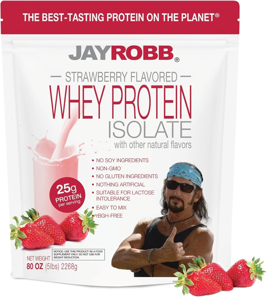 JAYROBB Whey Protein (5 pund, jordgubbar)
