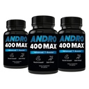 Andro400 Testosteron Support för Män & Kvinnor - Tongkat Ali, L-Arginine & L-Citrulline - Energi, Vitalitet & Prestanda - 180 kapslar, 180-dagars leverans