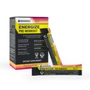 BODi Energize Pre Workout Powder - Beta-Alanine, Quercetin & Low-Dose Caffeine Formel för förbättrad energi och fokus, Öka energi och uthållighet Supplement, Strawberry Lemonade Flavored, 20 Sticks