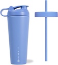 HydroJug Stainless Steel Shaker Cup 24oz - Perfekt för Protein Shakes, Pre-Workout Drinks, Iced Coffee - Easy Blending, Vacuum Insulated, Cup Holder Compatible, BPA Free - Håller Temp för timmar