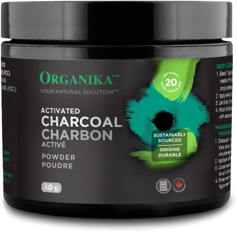 ORGANIKA Aktiverat kolpulver, 40 GR