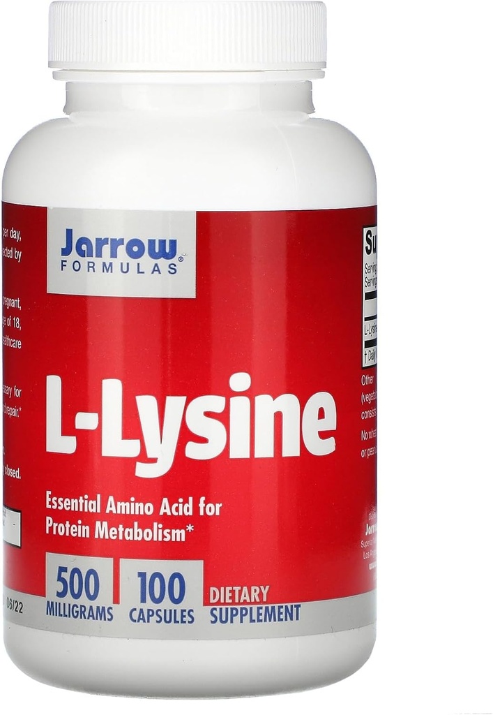Jarrow Formulas - L-Lysin, 500 mg, 100 kapslar