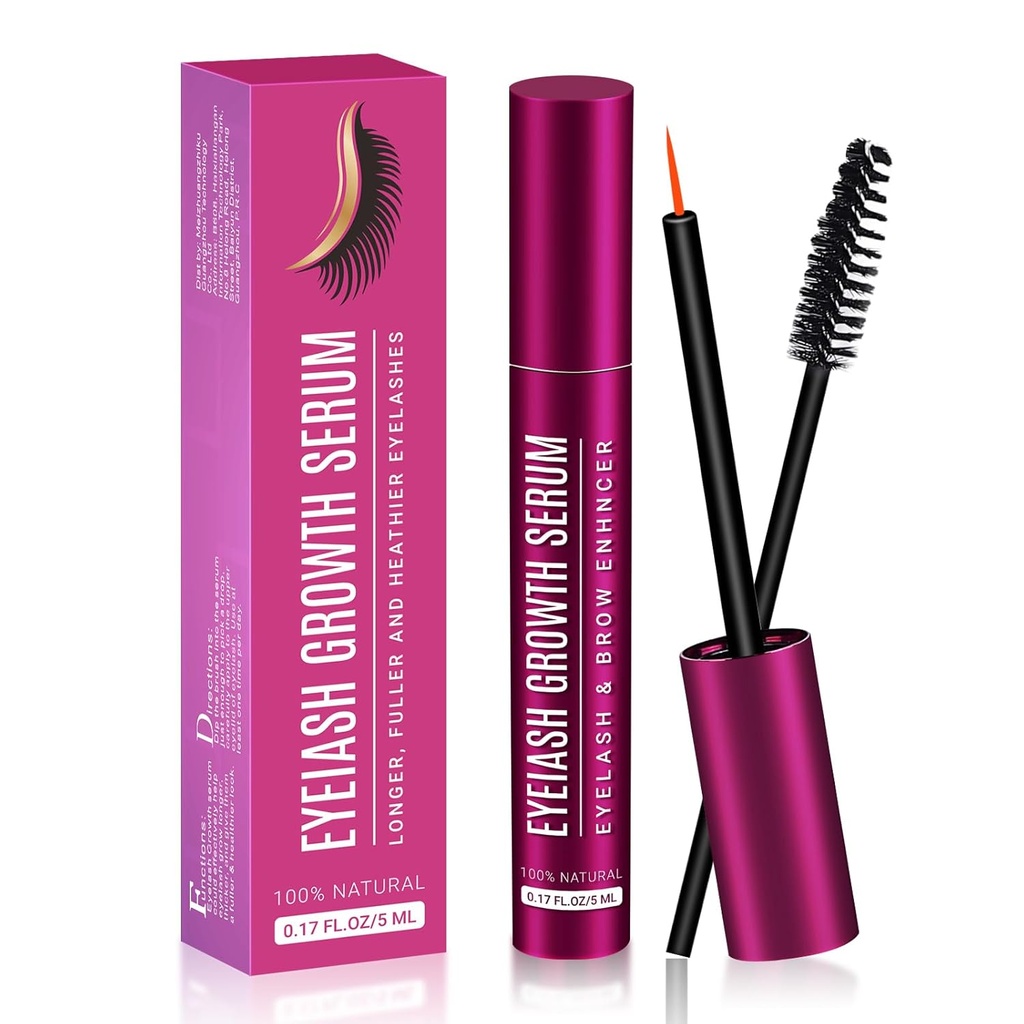 Lash Serum 5ML för ögonfranstillväxt - Premium Formel för längre, fullare och tjockare ögonfransar - Släpp loss naturens kraft för fascinerande resultat